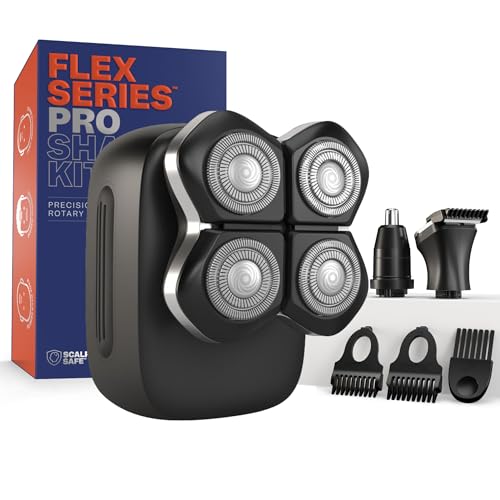 Freebird FlexSeries Pro Head & Body Electric Shaver Kit, Waterproof & Cordless