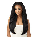 Outre Half Wig Cap Neesha H303 Flat Lay Quick Weave 2 Pack Natural Texture