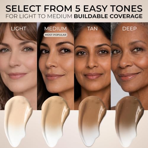 Light Variation Liquid Mirage Color-Adjusting Foundation Kit with SPF 50 Primer & Brush