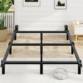 Queen Bed Frame - 7 Inch Heavy Duty Metal Platform with 9 Legs - Black, U.S. Standard