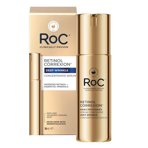 Deep Wrinkle Serum with Retinol and Vitamin C - Anti-Aging Face Treatment