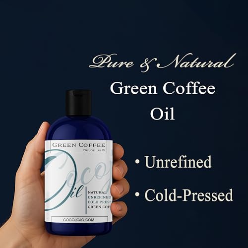 Green Coffee Bean Oil - Pure, Cold Pressed, Non-GMO Skin, Hair & Body Oil 4 oz