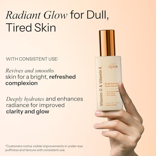 Vitamin E & C Serum For Face ? Dermatologist Tested, Anti Aging, Korean Skin Care ? Revives Tired Skin, Smooths Fine Lines, Lightweight Hydration ? Vegan, Clean Beauty ? 2.03 Fl. Oz.