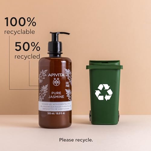 Pure Jasmine Shower Gel 16.9 Fl Oz - Hydrating & Gently Cleansing with Jasmine & Propolis