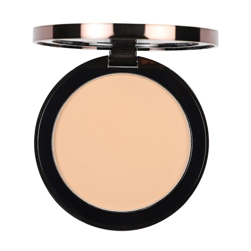 Colorbar Perfect Match Compact 002 Nude Beige - Pressed Powder Foundation with Hyaluronic Acid & Vitamin E (Light-Medium Coverage) 0.3 oz