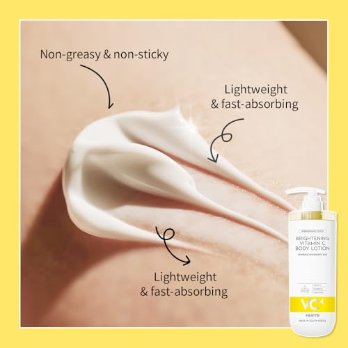 Vitamin C Body Lotion Jumbo Size - Moisturizing Korean Skincare for Dry Sensitive Skin
