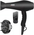 JINRI 1875W Negative Ionic Hair Dryer - Fast Dry, Low Noise, Model Bk