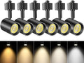 VANoopee 6 Pack Black Dimmable LED Track Lighting Heads, 5 CCT, 24° Beam, Flicker-Free