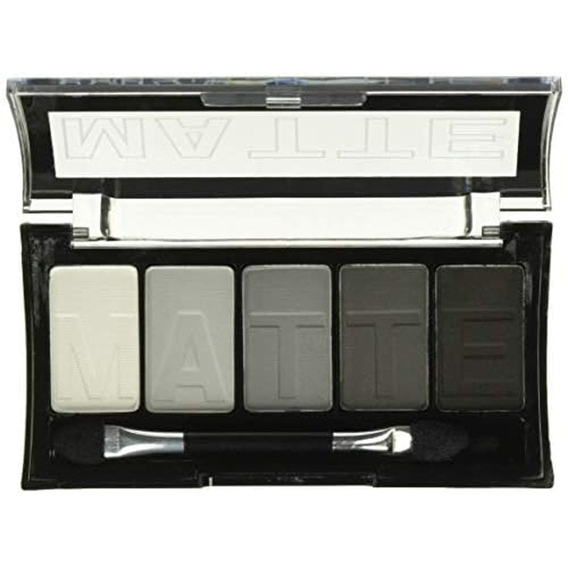 L.A. COLORS 5 Color Matte Eyeshadow, Black Lace, 0.08 Ounce (Pack of 2)