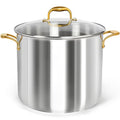 20 Quart Stainless Steel Stock Pot with Lid & Handles - Heavy Duty Cooking