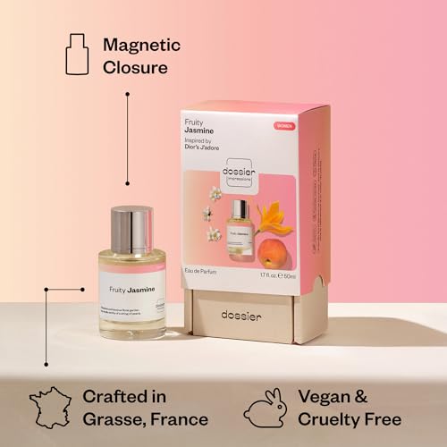 Dossier Fruity Jasmine Women’s Eau de Parfum Inspired by J'adore, Long-Lasting 50ml