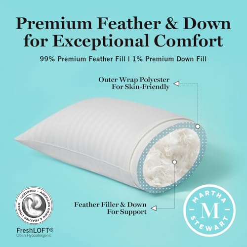White King Size Pillow Set of 2 - Martha Stewart Hotel Collection