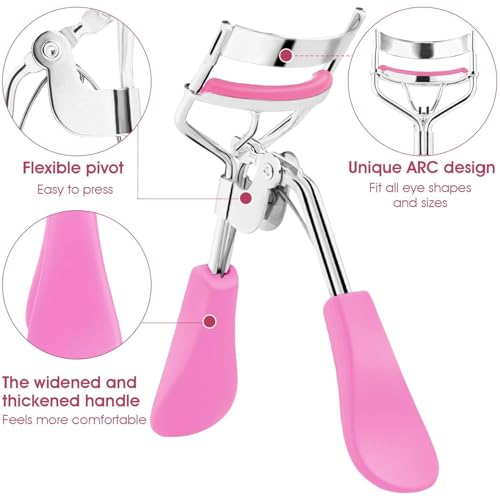Pink Makeup Brush Set with Case - 61 Professional Synthetic Face & Eye Brushes