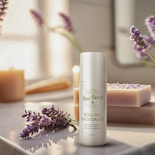 Natural Roll-On Deodorant Pack - Unisex, Fragrance-Free, Long-Lasting Freshness