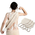 Natural Sisal & Ramie Exfoliating Body Scrubber Set - 3 Pieces Deep Cleanse Shower Back Washers