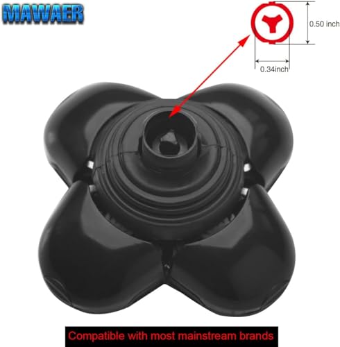 Universal 5-Blade Head Shaver Replacement Heads for Grooming & Trimming