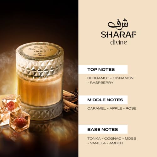Unisex Extrait De Parfum - Sharaf Divine by Zimaya, 3.4 Fl Oz Luxury Fragrance