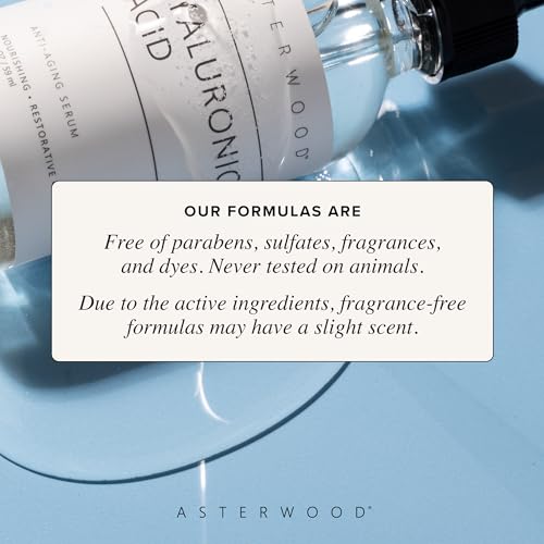 Asterwood Hyaluronic Acid Serum for Face 4 Fl Oz - Hydrating & Anti-Aging