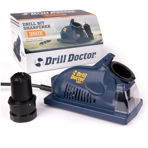 Drill Doctor DD350X Drill Bit Sharpener - Pack of 1, Professional Drill & Light Metal Sharpening