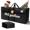 Windyun 195 Gal Extra Large Moving Bags - 4 Pack, Black, Heavy Duty Storage Bags