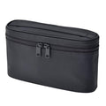 MUJI Nylon Pouch with Handle - Thin Travel Wallet, Black, 4.9 x 8.1 inches