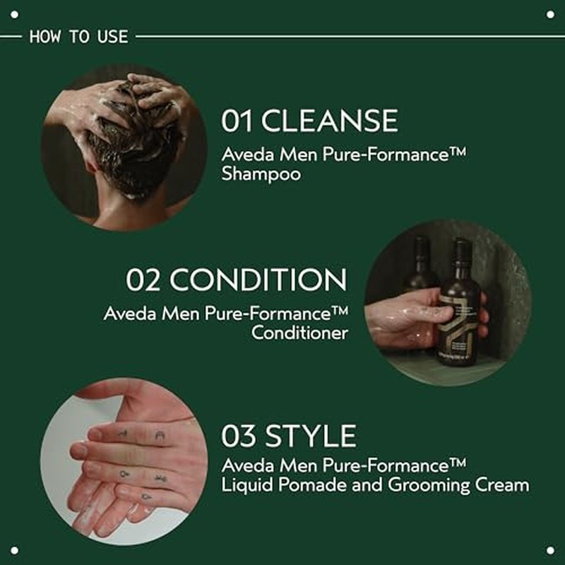 Aveda Men Pure-Formance Conditioner | Lightweight Conditioner for Men¡¯s Hair | Adds Shine | Scalp Care, 10 Fl Oz