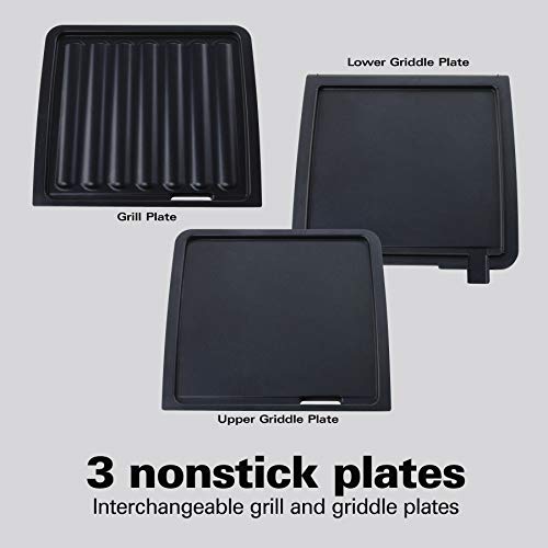 Hamilton Beach 4-in-1 Electric Indoor Grill & Griddle Combo 4-in-1