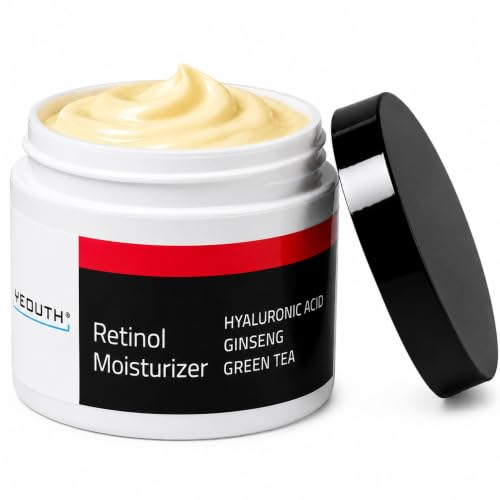 Retinol Face Moisturizer with Hyaluronic Acid - 4oz Night Cream - Paraben-Free