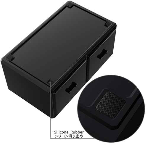 Makeup Organizer 3 Pieces with 6 Drawers - Black, 3 Layer Cosmetic Storage
