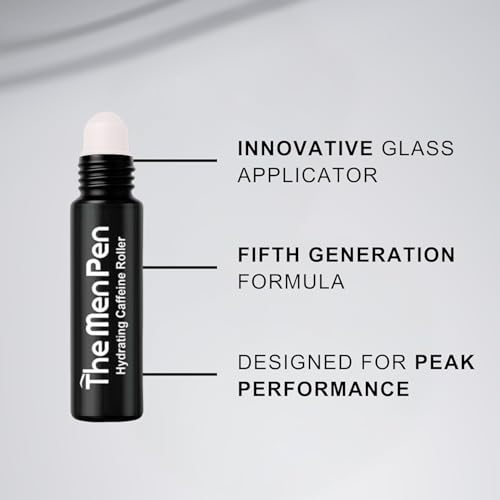 The Men Pen Eyebrow Boosting + Caffeine Kit | Eyebrow, Beard and Hair Filler | Waterproof, Long Lasting, Sweat Proof - Light Brown