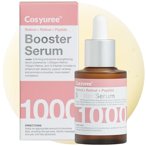 Retinol + Retinal Glow Deep Dive Serum,Dual-Retinoid Glow Booster with Peptides, Texture-Smoothing Hydration, Fragrance-Free, 30ml (1.01 fl oz)