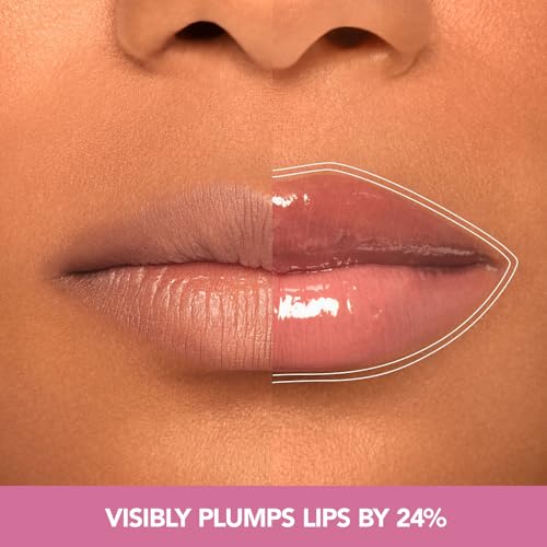 Sheer Glossy Lip Plump Serum - Get Naked Brown - 0.14 oz Buxom Plump Shot