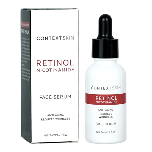Context Skin Retinol Face Serum ? Retinol Serum for Face Anti Aging, Anti-Wrinkle Formula to Smooth Fine Lines, Enhance Firmness & Restore Radiance, Hydrating Night Treatment for Even Skin - 1 Fl oz