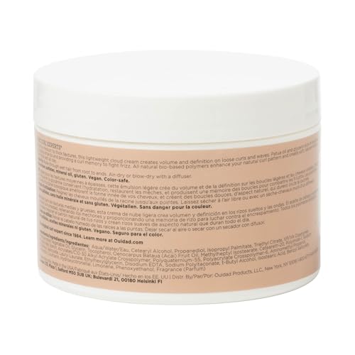 Curl Defining Cream for Loose Waves & Thick Hair - Volumizing & Frizz Control, 8oz