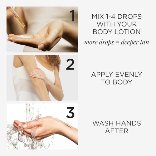 Self Tan Drops for Body - Medium/Dark, 1.69 Fl Oz, Custom Tanning & Skincare