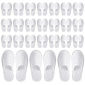 Juvale Disposable Slippers for Guests - Individually Wrapped Spa & Hotel Slippers - Slip-Resistant Shoes - Travel-Friendly Disposable Shoes - Medium (Men¡¯s US 10/Women¡¯s US 11) White - Pack of 24