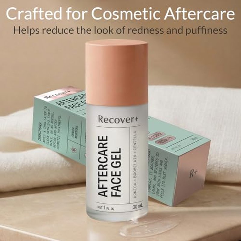 Arnica Face Gel for Cosmetic Aftercare ? Lightweight Botanical Recovery Gel with Arnica, Bromelain, Centella & Vitamin B3, Spa-Grade Post-Procedure Care to Calm & Support Skin After Treatments,1 fl oz