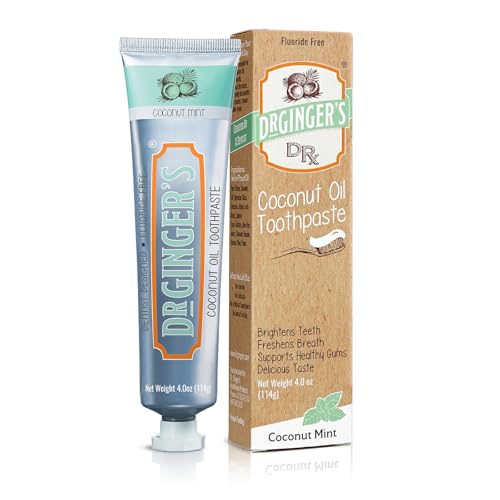 Coconut Oil Toothpaste & Mouthwash Set - Fluoride-Free Oral Care Duo
