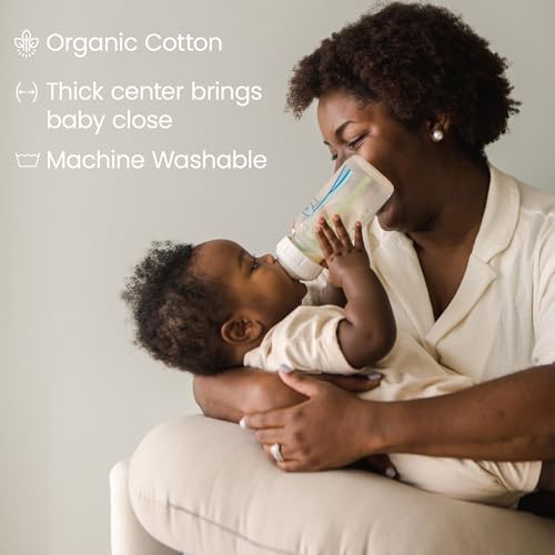 Organic Baby Nursing Pillow - Birch V2 - Support for Breastfeeding & Bottlefeeding