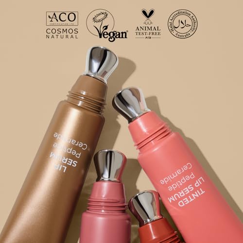 Lip Serum with Ceramide and Peptides - Natural, Vegan, Hydrating & Plumping
