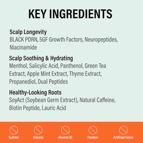 Scalp Serum for Thicker Hair & Healthy Scalp - Portable Roll-On, Non-Greasy, Sulfate-Free