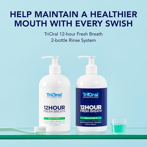 12-Hour Fresh Breath Mouthwash System Mint 2-Bottle Set - Adult Oral Care