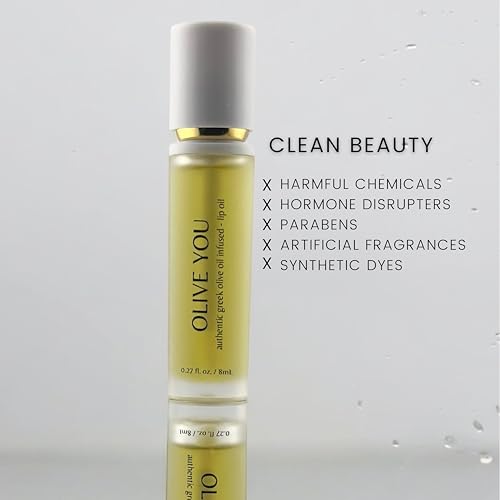 Hydrating Lip Oil with Olive Oil & Squalane - Non-Sticky, Nourishing Gloss