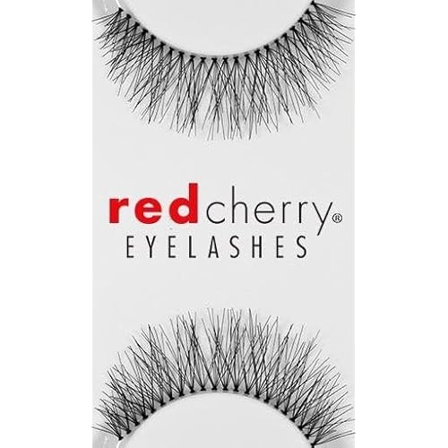 Red Cherry #747M Strip False Eyelashes Black Natural to Glamorous Design (6 Pairs)