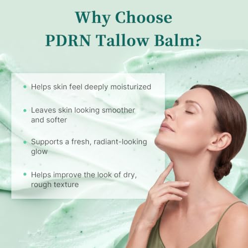 Ficeco PDRN Beef Tallow Balm 4 OZ - Grass-Fed Moisturizer with Manuka Honey & Jojoba Oil