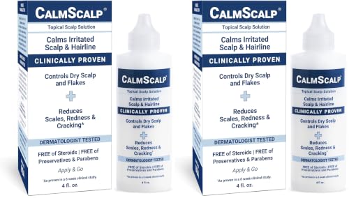 Leave-In Scalp Serum with White Vinegar 4 oz - CalmScalp Pack of 2