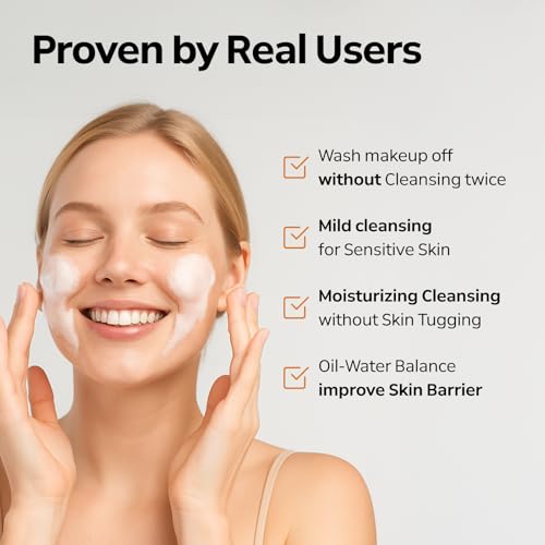 Facial Cleanser Oil & Foam with Grain Ingredients - All Skin Types