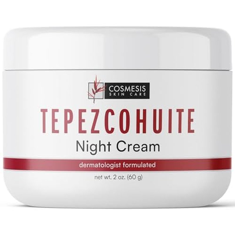 Cosmesis Skincare Tepezcohuite Night Cream with Mexican Origins Crema de Tepezcohuite Cream for Face 2fl oz