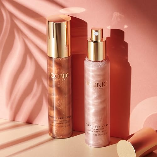 ICONIC LONDON Glow-Boosting Facial Tanning Mist 2.53 Fl Oz | Shimmer & Hydrate