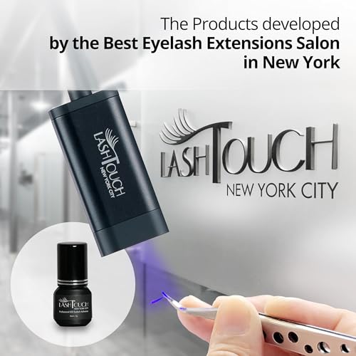 LED UV Gel Eyelash Extension Adhesive 5ml / LED lamp Curing Black Gel Glue/Retention- up to 10 Weeks/Made in Korea/The Best Eyelash Salon in New York Designed